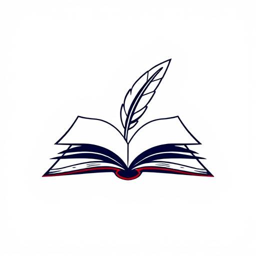Logo de l'Académie Franäaise d'Excellence, représentant un livre ouvert stylisé avec une plume d'oie.